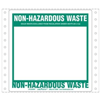 Non-Hazardous Waste Label Blank Open Box Pin-Feed, Paper