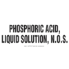 Bulk Tank Marking, Phosphoric Acid, Liquid Solution, NOS, 50 Pack