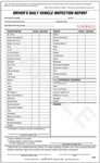 Individual Driver's Vehicle Inspection Form