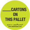 Cartons On This Pallet, Circle Labels
