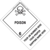 Personalized Poison Shipping Name Label, Paper w Extended Tab