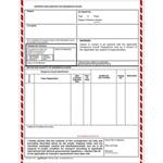 Shipper's Declaration for Dangerous Goods Form