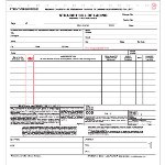 Straight Bill of Lading Form - Snap Out  3 Part 8.5