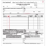 Straight Bill of Lading Form Snap Out 4 Part 8.5