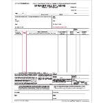 Straight Bill of Lading Form - Laser 1 Part  8.5" x 11"