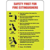 Safety First for Fire Extinguishers, Poster