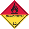 Organic Peroxide Label, Worded, Paper, 50 Pack