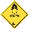 Oxidizer Label, Worded, Vinyl, 500ct Roll