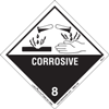 Corrosive Label, Worded, Paper, 500ct Roll