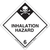 Inhalation Hazard Label, Worded, Vinyl, 500ct Roll