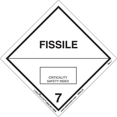 Fissile Label Worded Vinyl 500ct Roll