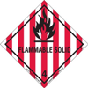 Flammable Solid Label, Worded, Vinyl, 500ct Roll