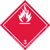 Flammable Liquid, International, Paper Label