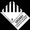 UN 3091 Lithium Metal Batteries Packed with Equipment Label