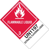 Flammable Liquid Label, UN 1197 Extracts, Flavoring, Liquid
