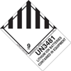 UN 3481 Lithium Ion Batteries Contained in Equipment Label
