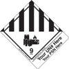 Personalized Hazard Class 9 Lithium Battery Label Standard Vinyl