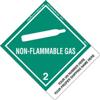 Personalized Non-Flammable Gas Shipping Name Label, Paper with Standard Tab