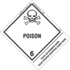 Personalized Poison Shipping Name Label, Paper w Standard Tab