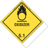 Oxidizer Label, Blank, Shipping Name, Paper w Standard Tab