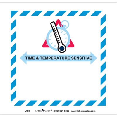 Time & Temperature Label, 500ct Roll