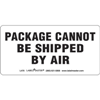 Package Cannot Be Shipped By Air, Label