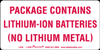 DOT Lithium Battery Marking, Paper - 4" x 2"