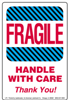 Fragile, Handle With Care, Thank You Label