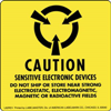 Caution Sensitive Electronic Devices Label