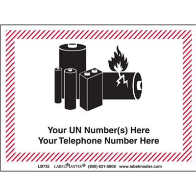 Lithium Battery Handling Marking Paper Standard