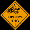 Explosive 1.1 C Label, Paper, 500ct Roll