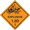 Explosive 1.2 D Label, Paper, 500ct Roll