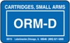 Cartridges, Small Arms ORM-D Label