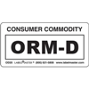Consumer Commodity ORM-D Label