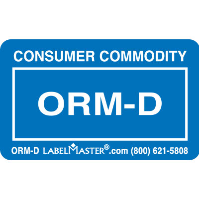 Consumer Commodity, ORM-D Label, 1000ct Roll