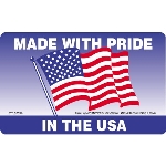 Made with Pride in the USA Label
