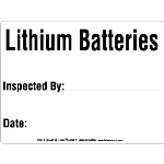 Lithium Battery Inspection Label