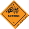 Explosive 1 International Label, Vinyl, 500ct Roll