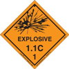 Explosive 1.1 C Label, Vinyl, 500ct Roll