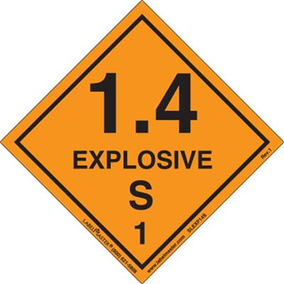 Explosive 1.4 S Label, Viny, 500