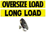 Long Load, Oversized Load Safety Banner, Magnetic