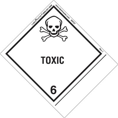 Toxic Label, Shipping Name, Vinyl, Extended Tab