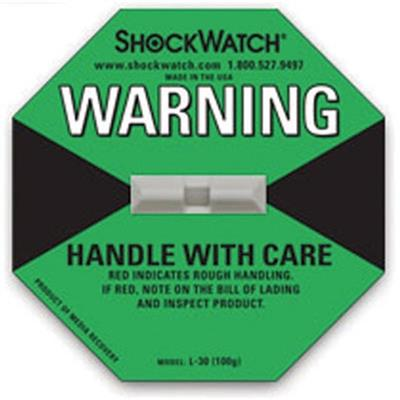 ShockWatch Damage Indicator, 100G, Green