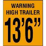 Warning High Trailer 13' Marking