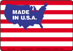 Made in the USA Flag Labels