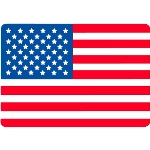 American Flag Label