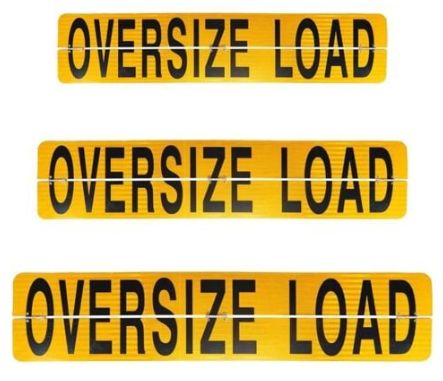 Reflective Hinged Aluminum Oversize Load Sign