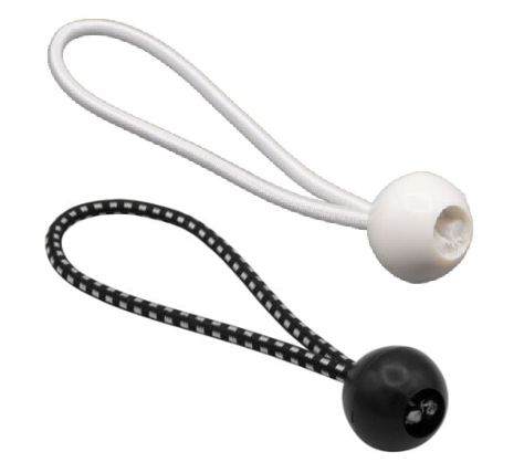 Ball Bungee Cord 6 in to 11 in Black or White