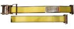 Yellow Heavy Duty Series E Ratchet Buckle Strap w E Track Fitting