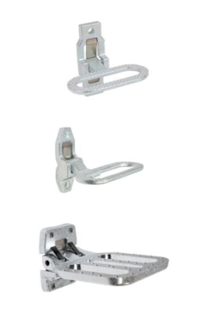 Trailer Folding Step Silver